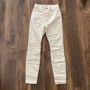 & Other Stories Off White High Waisted Jeans
